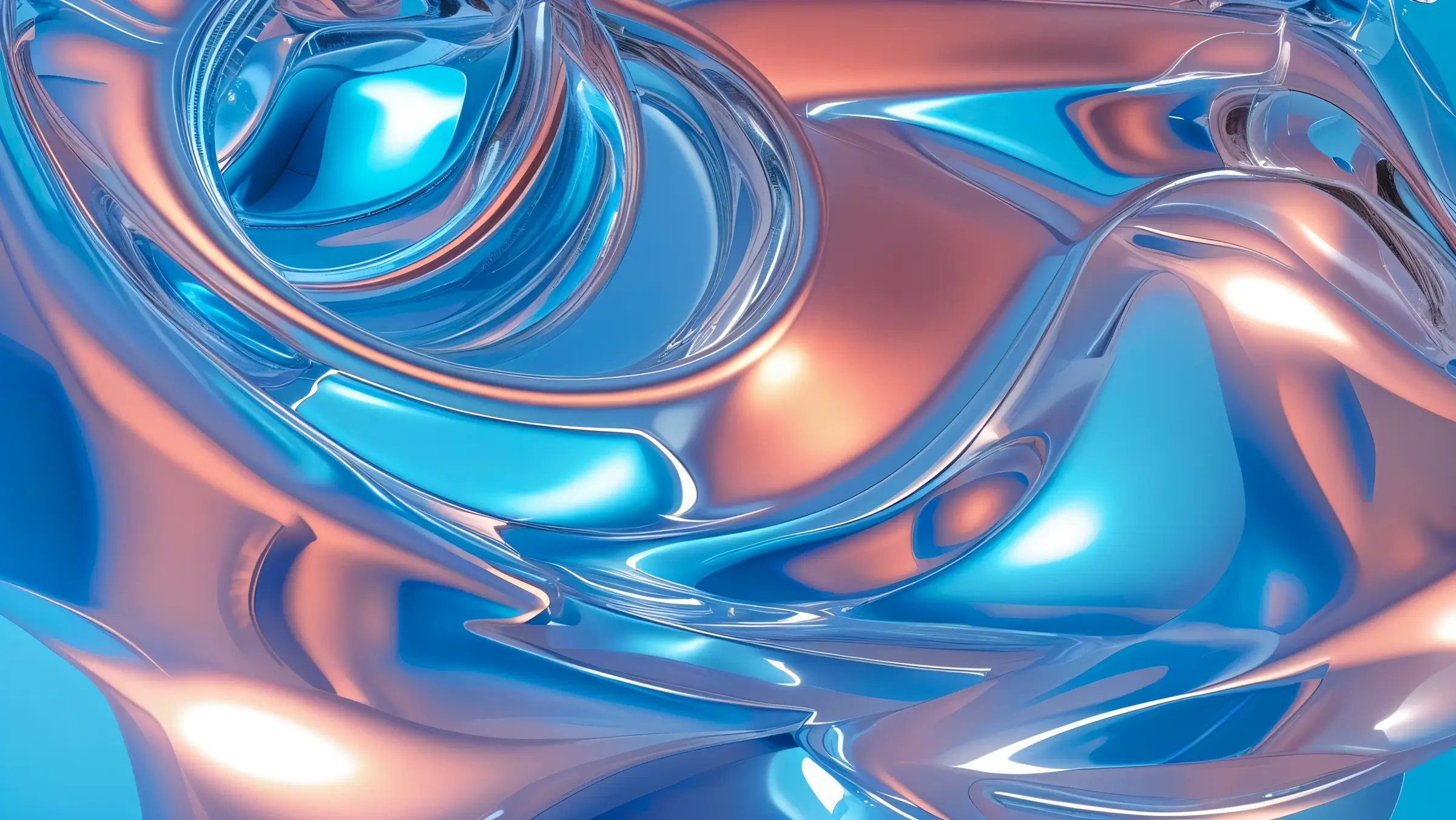Refracted Light Abstract Blue 1 Updated