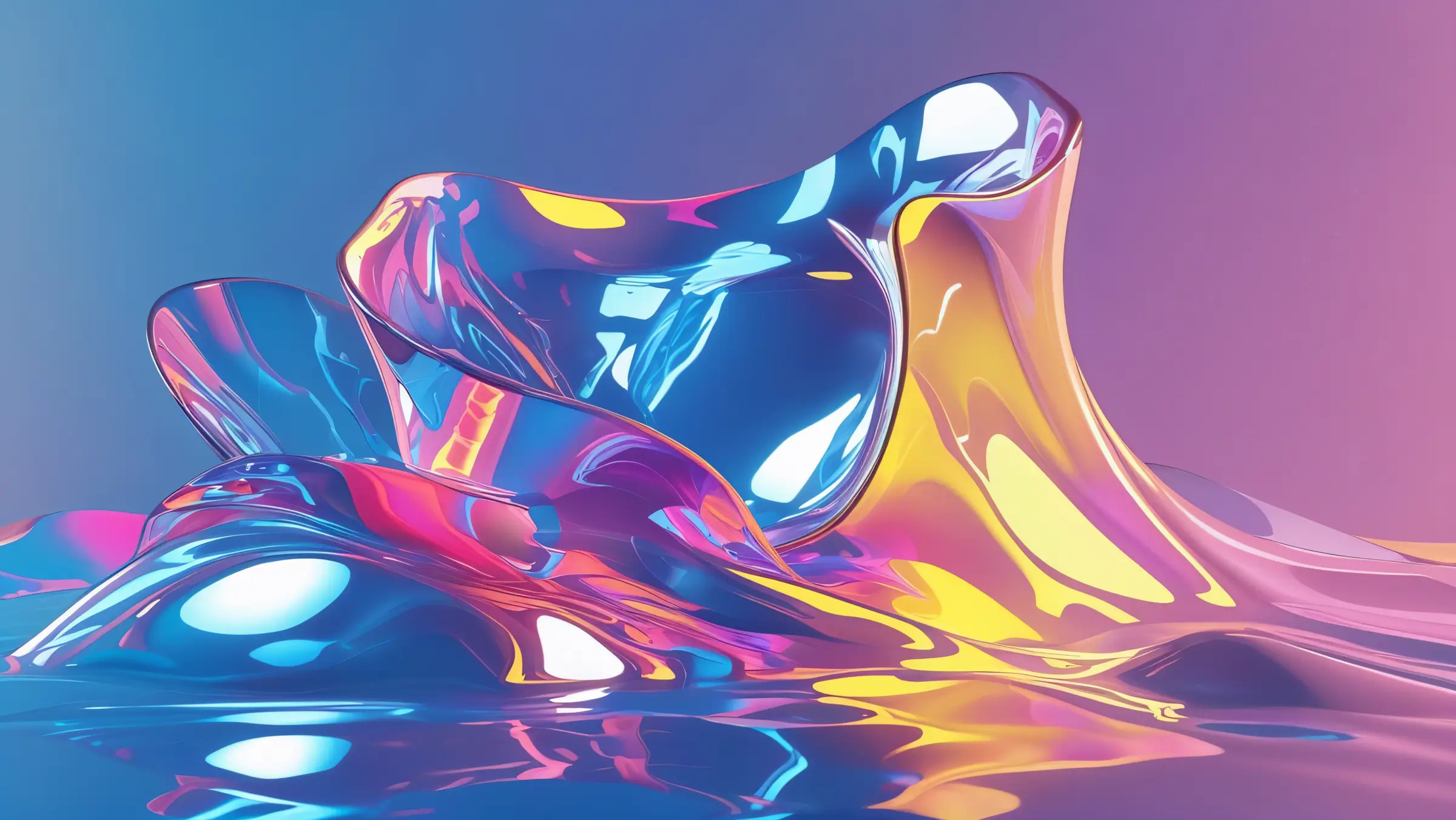 Refracted Light Abstract Blue 3 updated