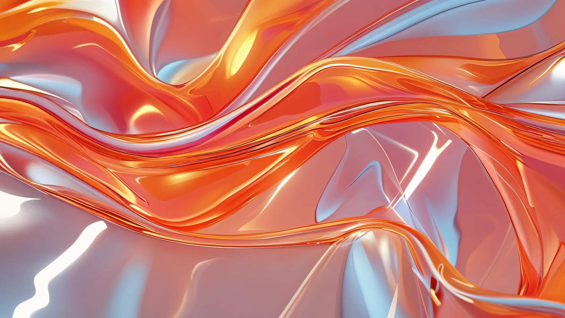 Refracted Light Abstract Orange 1