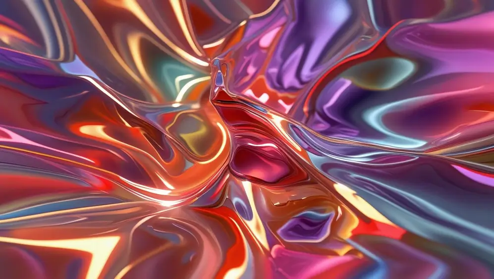Refracted Light Abstract Red1