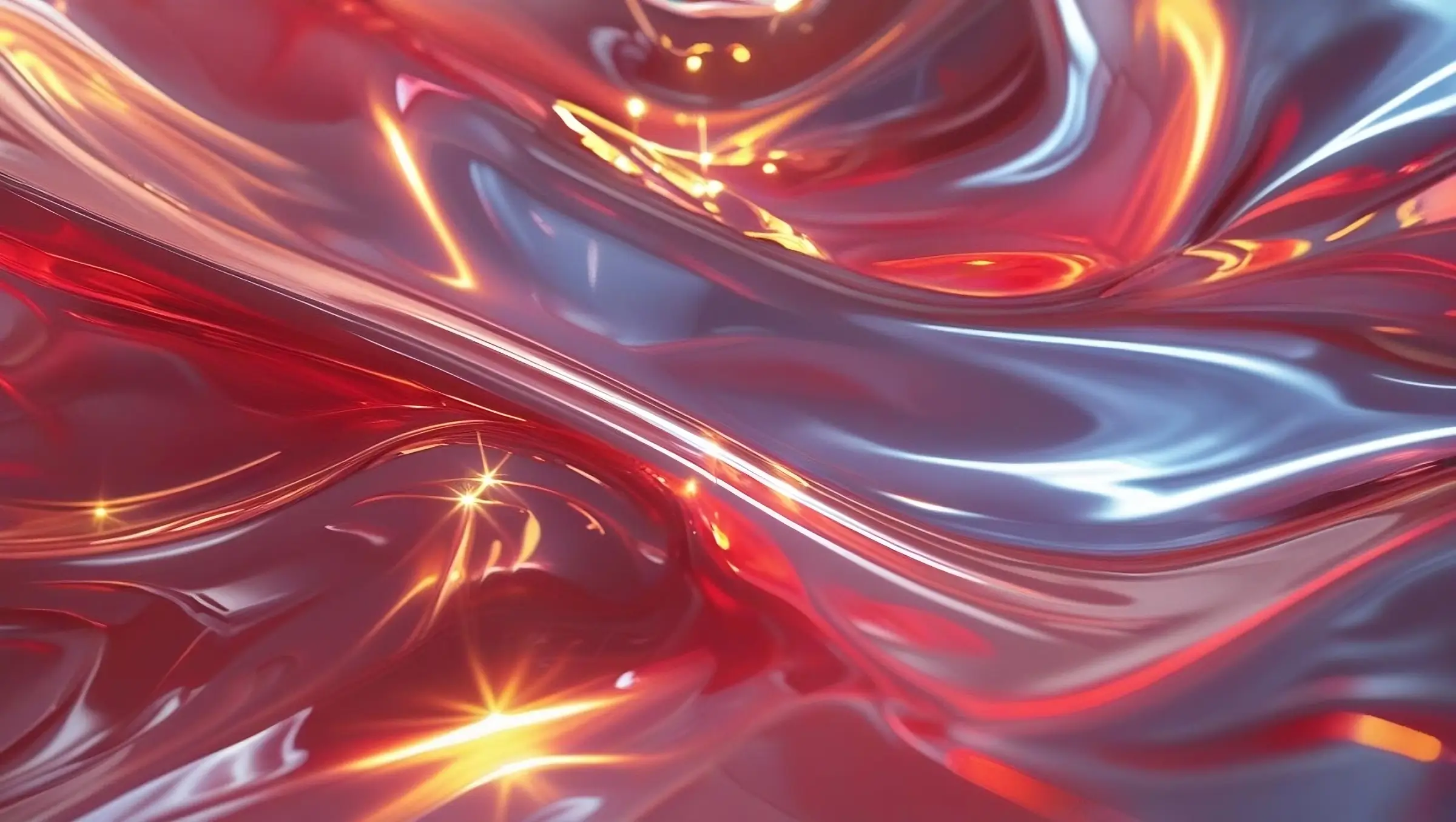 Refracted Light Abstract Red 2